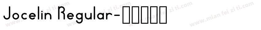 Jocelin Regular字体转换